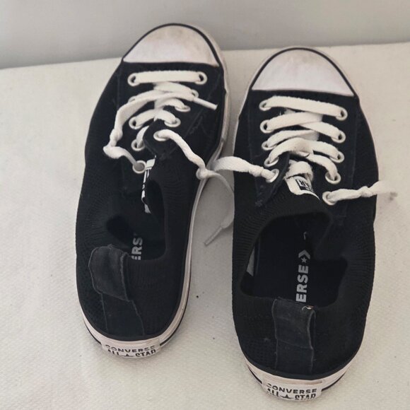 Converse Chuck Taylor All Star Easy-On Black Knit Youth Kids' ( A06001F) SIZE 2 - Picture 2 of 4